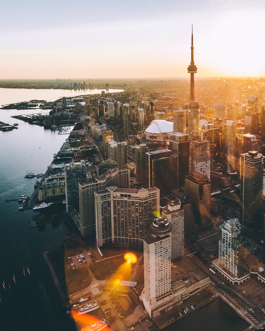 Toronto skyline in Canada