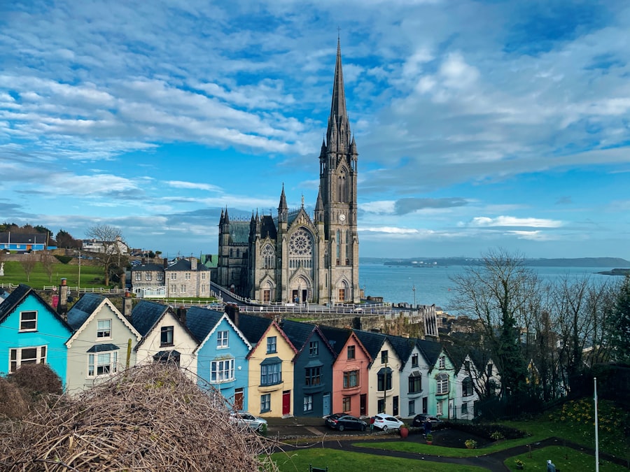 Dublin street in Ireland